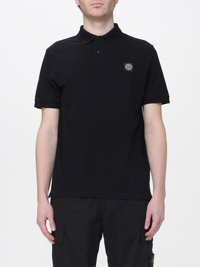 Stone Island Polo Shirt Men color Black