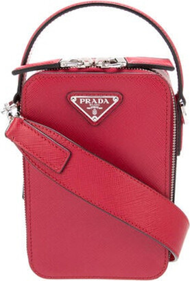 Shop PRADA Saffiano Plain Elegant Style Crossbody Shoulder Bags by winwinco