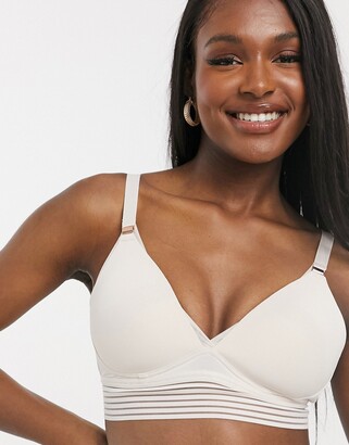 HOTMilk Hot Milk Nursing Ambition wirefree soft cup bra in pale pink -  ShopStyle