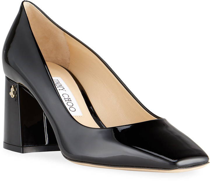 Jimmy Choo 65mm Dianne Patent BlockHeel Pumps ShopStyle