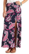 Thumbnail for your product : Charlotte Russe Paisley Print Single Slit Maxi Skirt