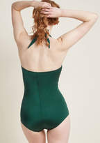 Thumbnail for your product : Coral & Jade Apparel, Llc Bathing Beauty One-Piece Swimsuit in Emerald - Plus Size