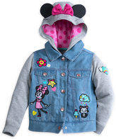 Thumbnail for your product : Disney Minnie Mouse and Figaro Denim Hoodie for Girls