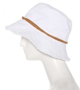 Thumbnail for your product : Hat Attack Suede-trimmed denim sunhat