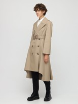 Thumbnail for your product : Alexander McQueen Cotton Gabardine Belted Trench Coat
