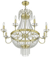 Thumbnail for your product : Livex Lighting Livex Valentina 8-Light Winter Gold Chandelier