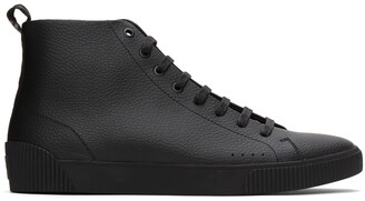 HUGO BOSS Black Leather Zero Sneakers