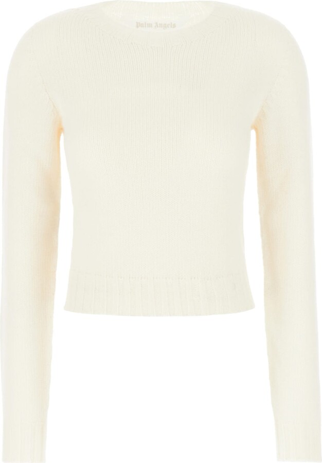 Ivory Wool Blend Sweater