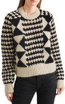 Thumbnail for your product : Saint Laurent Cable-knit Wool-blend Sweater