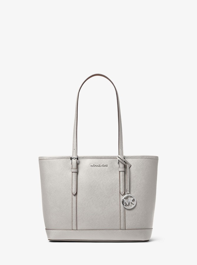 jet set travel saffiano leather tote