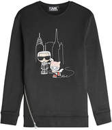 Thumbnail for your product : Karl Lagerfeld Paris NYC Ice Skating Sweatshirt with Zipper