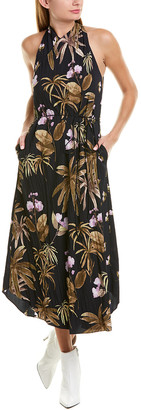Vince Tropical Garden Midi Dress