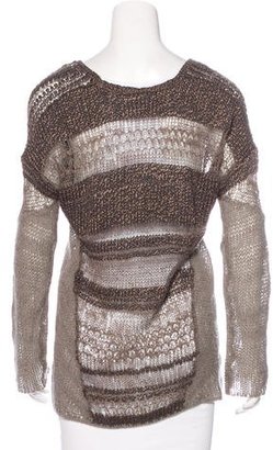 Helmut Lang Crocheted Silk Sweater