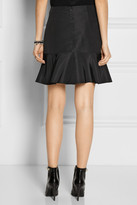 Thumbnail for your product : Tibi Fluted silk-faille mini skirt