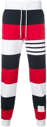 Thom Browne Engineered Rugby Stripe Classic Loopback Jersey Sweatpants