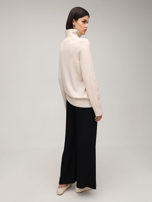The Row Wool & Cashmere Knit Turtleneck Sweater