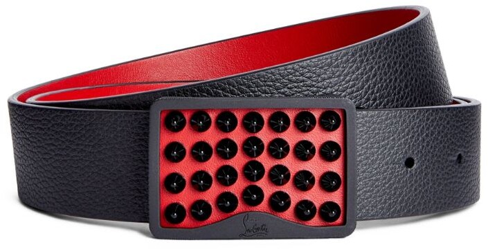 louboutin spiked leather belt