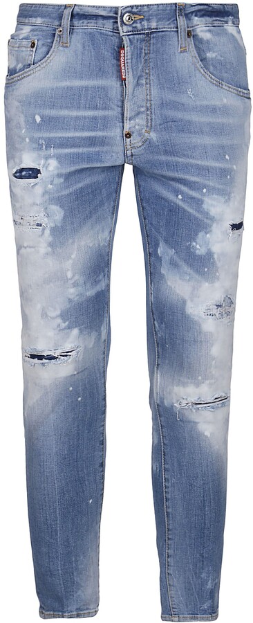 DSQUARED2 Blue Men's Distressed Jeans on Sale | Shop the world's 