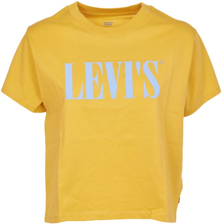 Levi's Yellow Women's Tees And Tshirts 