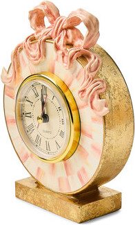 Mackenzie Childs It's All About The Bow Desk Clock