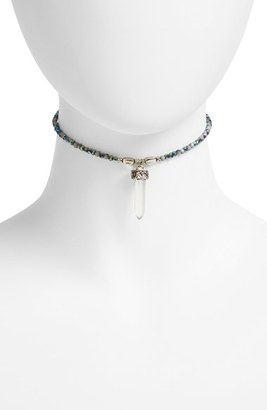 Sole Society Women's Beaded Crystal Choker Necklace