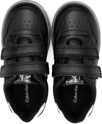 Calvin Klein Kids Logo-Print Touch-Strap Sneakers