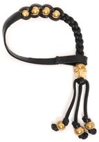 Thumbnail for your product : Alexander McQueen Plaited Leather Skull Bracelet