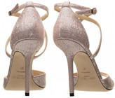 Thumbnail for your product : Jimmy Choo Emsy Metallic Fabric Sandals