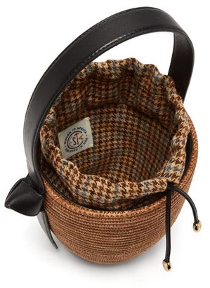 Cesta Collective - Leather-handle Sisal Basket Bag - Brown Multi