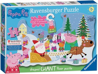 Peppa Pig Ravensburger Christmas Floor Jigsaw Puzzle, 32 Pieces