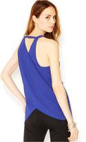 Thumbnail for your product : Sanctuary Sleeveless Tulip-Back Sequined Top