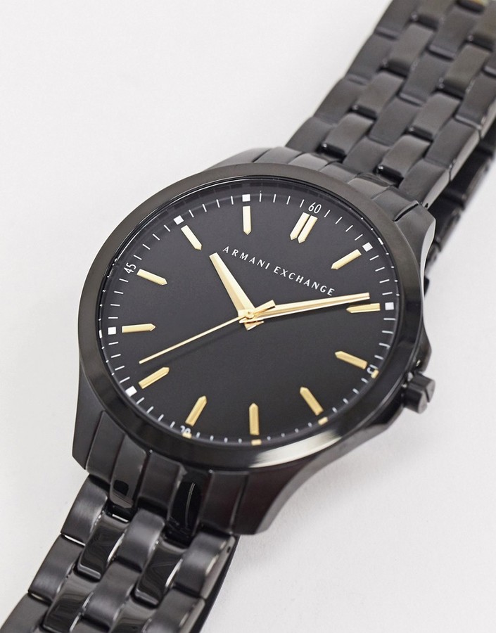 AX2144 Hampton bracelet watch in black 