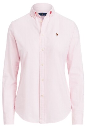 Ralph Lauren Slim Fit Cotton Oxford Shirt - ShopStyle Tops