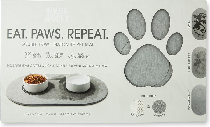 Core Home Double Bowl Diatomite Pet Mat