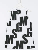 Thumbnail for your product : MSGM Kids logo print top