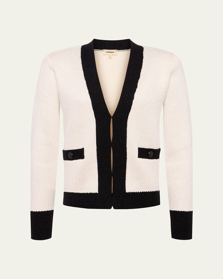 L'Agence Jinny Sequin Cardigan