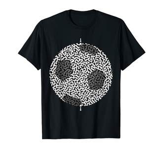 Soccer Ball Shaped Maze & Labyrinth T-Shirt T-Shirt