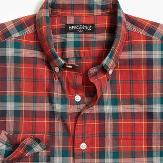 Mercantile Classic flex heather washed shirt in plaid