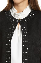 Thumbnail for your product : Ming Wang Embellished Floral Jacquard Jacket