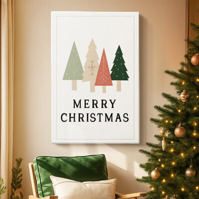 Alcott Hill Sleigh of Silver Carol-Premium Gallery Wrapped Canvas