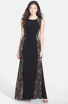 Thumbnail for your product : Xscape Evenings Sequin Lace Panel Jersey A-Line Gown