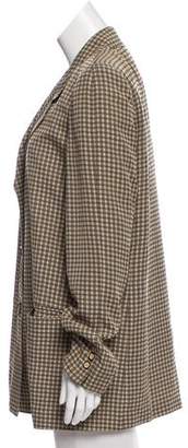 Fendi Patterned Button-Up Blazer