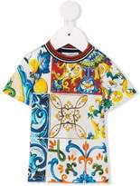Thumbnail for your product : Dolce & Gabbana Kids Majolica print T-shirt