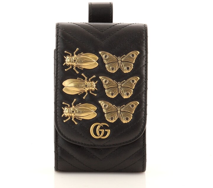 Gucci GG Marmont Belt Pouch Embellished Matelasse Leather Small - ShopStyle
