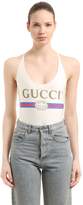 Thumbnail for your product : Gucci Logo Printed Lycra Swimsuit