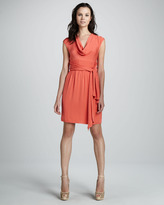 Thumbnail for your product : Catherine Malandrino Cowl-Neck Belted Dress