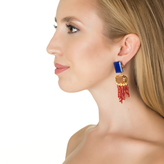 Thumbnail for your product : Bounkit Lapis, Citrine, and Coral Branches Earrings