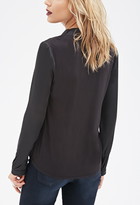 Thumbnail for your product : Forever 21 Contemporary Satin Surplice Top