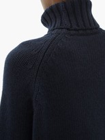 Thumbnail for your product : Johnstons of Elgin Johnston's Of Elgin - Sophie Roll-neck Cashmere Sweater - Navy