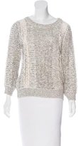 Thumbnail for your product : Vanessa Bruno Lace-Accented Cable Knit Sweater
